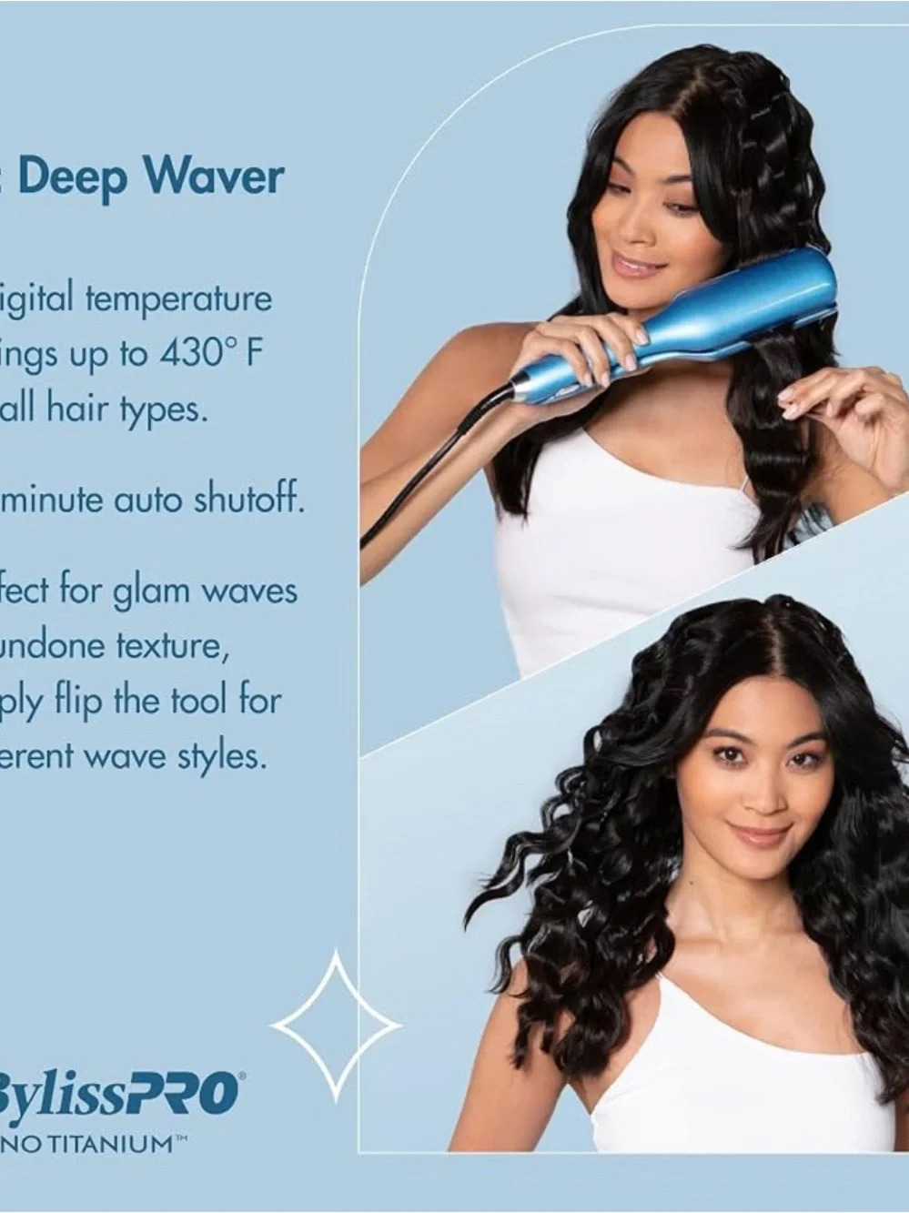 BaBylissPRO Ionic Deep Waver New No Box Display